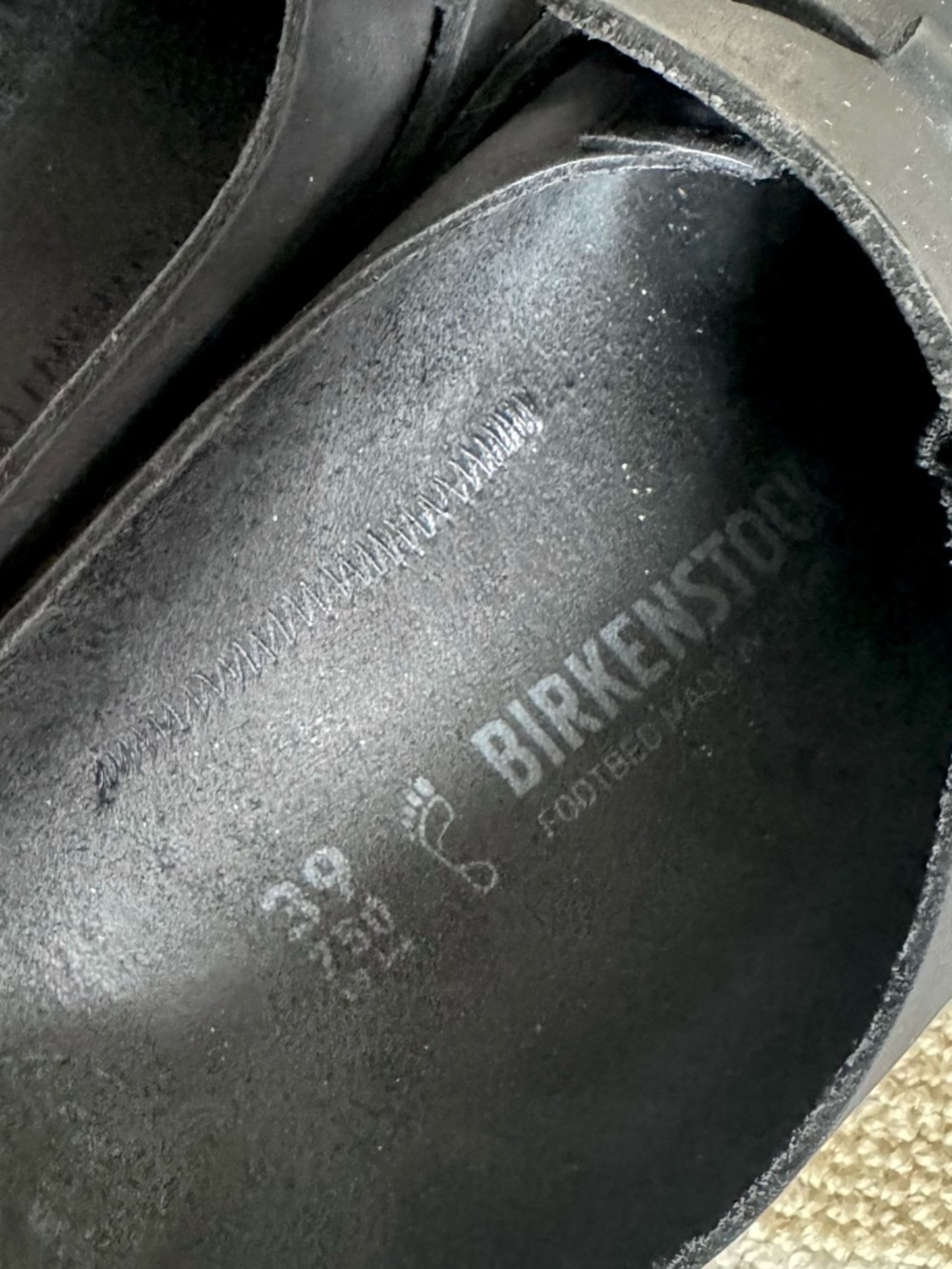 Birkenstock Buckley Clog Black Leather Buckle EU 39 (US 8-8.5) - Picture 11 of 17
